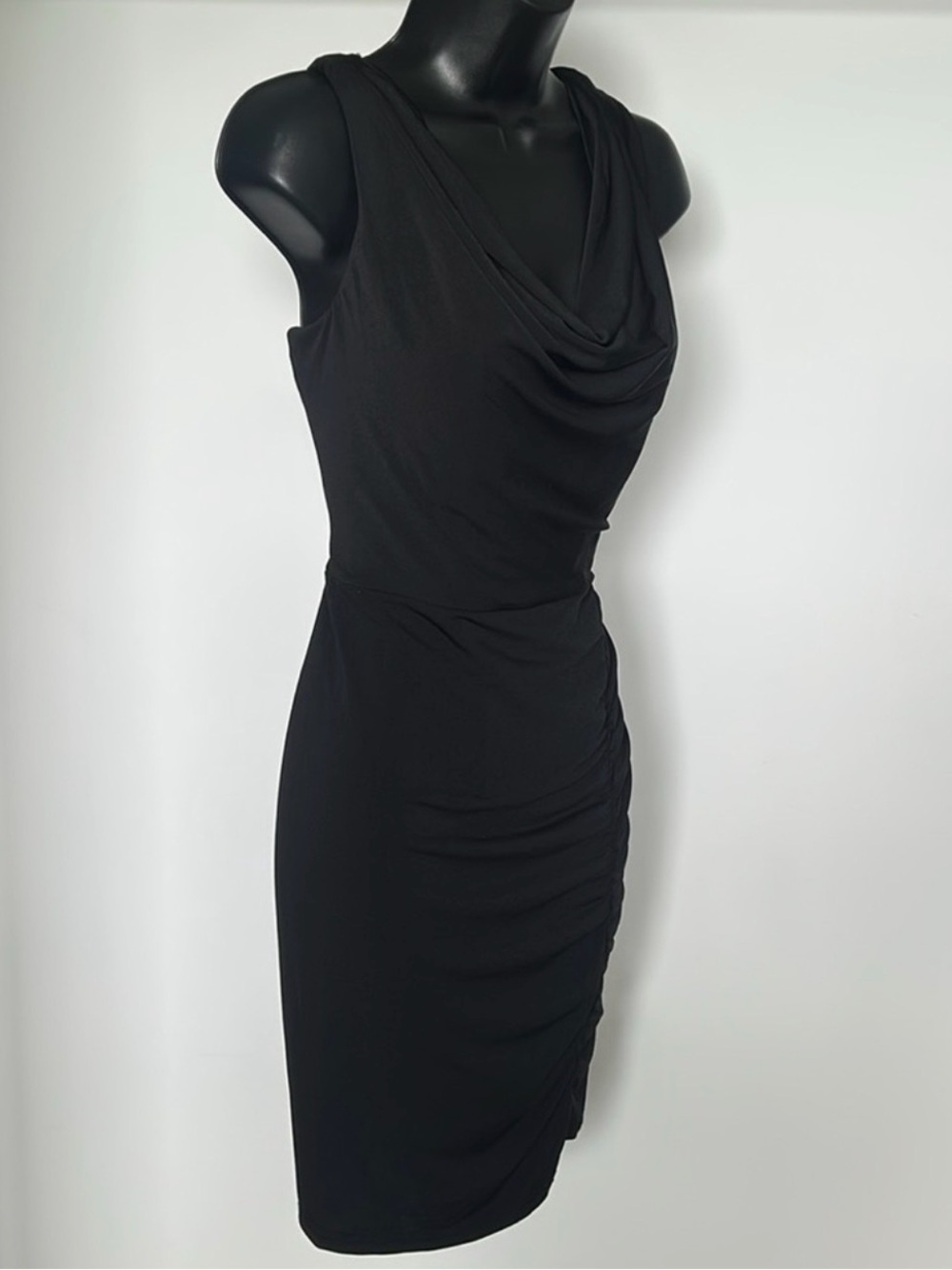 🆕 SAM EDELMAN Black Bodycon Mini Dress NWT Women’s size 8 Cocktail Party Chic - Picture 7 of 16